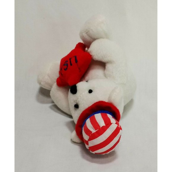 Teddy Bear Patriotic USA Plush Stuffed Animal 5" OTC Red White Blue Star - Picture 6 of 9
